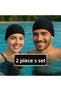 Unisex Set of 2 Lycra Cloth Swimming Caps – Flexible & Comfortable – Sea and Pool Cap for All Age Groups