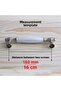 Furniture Drawer Cabinet Kitchen Handles Handle Cabinet Door Handle Real Handle White 160 mm - 2