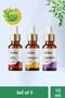 Rose Orange Lavender Dropper Cap Herbal Natural Oil 3X10Ml
