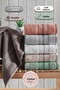 6-Piece Economical Hand and Face Towel Set Dobby 50X90 cm