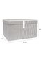 50X40X30 cm Under-Bed Storage Bag with Lid Large Size Blanket Quilt Storage Bag Wardrobe Organizer - 3