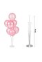 4 Year Old Balloon Set with Stand and Pump, Retro Mildew Green Chrome Gold Sand Beige Balloon Set, Gold Number Decoration - 3