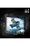 Mini Block Airplane Set F4U Fighter – 403 Pieces Abs, with Stand, 13×16×7 cm - 3