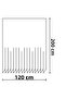 Bathroom Curtain 1X120X200 Single Panel Shower Curtain with Ring Gift Shower Cabin Curtain 2319 - 4
