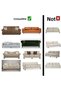 Crepe Cotton Sofa and Couch Cover Set with Elastic Skirt Sofa and Couch Cover 3+3+1+1 Standard - 4