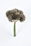 Artificial Flower Ball Chrysanthemum 7-Piece Mini Snowball Bundle 28 cm Ecru-Grey - 4