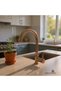 Bronze Kitchen Faucet Copper Sink Tap Lilac Swan Rose Copper Fixture - 2