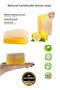 Lemon Pumpkin Fiber Soap 100% Natural Handmade Exfoliating Effective Skin Cleanser & Refreshing Soap