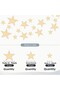 Decorative Ornament Mirror Star Mixed Plexiglass Decorative Adhesive 7 Cm- 5cm- 3cm- Total 40 Pieces - 3