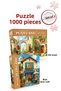 2 Pcs 1000 Piece Puzzle- Old Street and Blue Door Coffee Shop