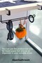 Black Multi-Purpose Cabinet Door and under Shelf Paper Towel Rack |   Metal - 5