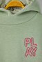 Mint Cotton Printed Hooded Crop Regular Inside Fleece Girls' Knitted Sweatshirt Tkdaw26Sw00035 - 4