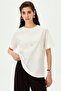 Heart Stone Detailed Crew Neck Cotton Regular Knitted T-Shirt