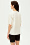Parrot Figure Embroidered Crew Neck Cotton Comfortable Fit Knitted T-Shirt - 3