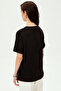 Heart Stone Detailed Crew Neck Cotton Regular Knitted T-Shirt - 3