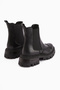 Leyah Black Laser Cut Detailed Elastic Women's Boots, Women's Bootie - 3