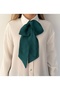 Satin Scarf Neck Shawl Bow Scarf - 3