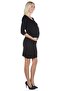 Maternity 5301 فستان حمل أسود سادة برباط - 2