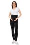 Myra8140 Gathering Ribbed Seasonal Adjustable Waist Maternity Leggings - 3