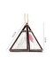 Triangle Portable Lantern with Tassel Light Lamp for Chinese New Year Spring Festival Home Decoratio - 2