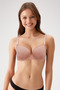 Economic Pack of 2 Ecru - Pink Nude 6807 Kansas Lace Micro Satin Bra Set (With D Cup Option) - 3
