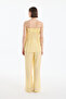 Seersucker Ruffled Strapless Blouse Yellow - 5