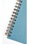 Blue Leather Cloth Covered Lined Notebook – A5, 160 Pages, 110 Gr Ivory Paper, Copper Spiral - 2