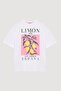 Colorful Lemon Printed T-Shirt White