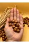 12X14 mm Tan Brown Oval Wooden Beads (50 Grams 62 Pieces) Macrame Bag Design Board Hole Diameter 5 mm - 2