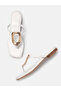 AURA White Embellished Flats for Women