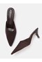 9TO5 Dark Brown Suede Heels for Women - 3 Inch Heel - 2