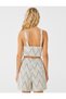 Crop Bustier with Cups and Thick Straps - 4