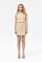 Floral Patterned Pleated Mini Skirt Pink - 3