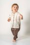 Baby and Kids Şile Diapers Double Set Girl-Boy Baby Pants Long Sleeve Patterned Top Style Set