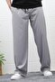 Men's Lycra Baggy Pants Straight Leg Parachute Fabric Trousers - 2