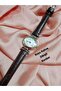 Women's Oval Wristwatch Genuine Leather Strap Minimal Vintage New Season Gold Case - 4