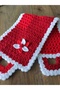 Hand Knitted Long Fiber Dowry Rectangular Floral Fiber - 3