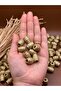 16X12 mm Gold Yellow Oval Pasta Wooden Beads Twisted Sleeve (50Gram 58Pcs) Hole Diameter 5mm Macrame Jewelry - 2