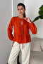 Women's Lace Detailed Skirt with Flounces at the Hem Long Sleeve Blouse Tile - 7