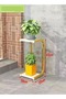 Multipurpose 2 Shelves Modern Design Flowerpot Rack Side Table Bedside Table Coffee Table Nightstand - 2
