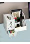 1-Piece Floral Design Desktop Multifunctional Storage Box