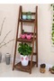 3-Tier Multipurpose Use Rack Foldable Flowerpot Rack Display Stand Storage Shelf Ladder for Living R