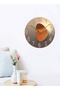 Decorative Round Quartz Silent Analog Large Font Numeral Wall Clock with Glass Cover for Bedroom Hom