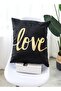 Shining Love Printed Design Cushion Covers Decor Throw Pillow Cover Gold Decorative Pillowcase Cushi
