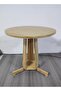 Multipurpose Modern Design Portable Bamboo Round Coffee Side Table 50 x 54 Centimeter - 2