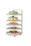4-Layer Multifunctional Kitchen Food Storage Shelf Foldable Side Dishes Tray Organizer Rack Countert - 3