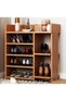 Multi-Tier Wooden Shoe Rack Organizer for Entryway Hallway Storage Furniture Brown 63 x 20 x 60 cm - 4