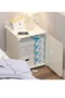 Simple Bedside Storage Cabinet Rack White 32 x 32 x 42 cm - 2