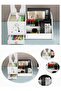 1-Piece Floral Design Desktop Multifunctional Storage Box - 3