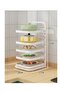 4-Layer Multifunctional Kitchen Food Storage Shelf Foldable Side Dishes Tray Organizer Rack Countert - 2